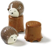 Load image into Gallery viewer, TAG Hedgehog & Tree Salt & Pepper Shakers