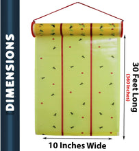 Load image into Gallery viewer, Giant Sticky Fly Trap Roll — MAX Strength — Outdoor / Indoor — Non-Toxic — For Flies and Other Bugs (2 Pack)