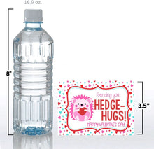 Load image into Gallery viewer, Amanda Creation Valentine Hedge-hugs Hedgehog Themed Valentine's Day Cards for Kids to Give to Friends & Classmates, Thirty (30) 3.5" x 5" Fill-In Cards (Without Envelopes)