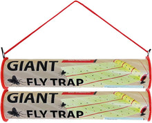 Load image into Gallery viewer, Giant Sticky Fly Trap Roll — MAX Strength — Outdoor / Indoor — Non-Toxic — For Flies and Other Bugs (2 Pack)