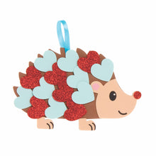 Load image into Gallery viewer, Baker Ross Hedgehog Heart Kits – Pack of 5 Foam Peel and Stick Valentine's Day Arts and Crafts Activities for Kids