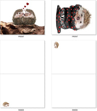 Load image into Gallery viewer, Cards From The Hedge — The Best Card Company — 20 Cute Kids Cards Boxed (4 x 5.12 Inch) — Assorted Blank Set (10 Designs, 2 Each)