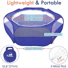 Load image into Gallery viewer, Pawaboo Waterproof Hedgehog Playpen With Zippered Enclosure
