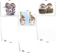 Load image into Gallery viewer, Cards From The Hedge — The Best Card Company — 20 Cute Kids Cards Boxed (4 x 5.12 Inch) — Assorted Blank Set (10 Designs, 2 Each)
