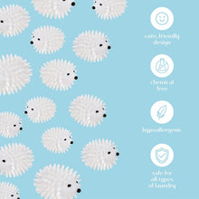 Load image into Gallery viewer, Hedgehog Dryer Balls — Natural Alternative to Dryer Sheets and Fabric Softeners (Set of 4)