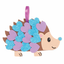 Load image into Gallery viewer, Baker Ross Hedgehog Heart Kits – Pack of 5 Foam Peel and Stick Valentine's Day Arts and Crafts Activities for Kids