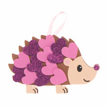 Load image into Gallery viewer, Baker Ross Hedgehog Heart Kits – Pack of 5 Foam Peel and Stick Valentine's Day Arts and Crafts Activities for Kids