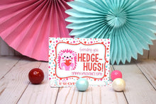 Load image into Gallery viewer, Amanda Creation Valentine Hedge-hugs Hedgehog Themed Valentine's Day Cards for Kids to Give to Friends & Classmates, Thirty (30) 3.5" x 5" Fill-In Cards (Without Envelopes)