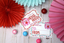 Load image into Gallery viewer, Amanda Creation Valentine Hedge-hugs Hedgehog Themed Valentine's Day Cards for Kids to Give to Friends & Classmates, Thirty (30) 3.5" x 5" Fill-In Cards (Without Envelopes)
