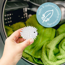 Load image into Gallery viewer, Hedgehog Dryer Balls — Natural Alternative to Dryer Sheets and Fabric Softeners (Set of 4)
