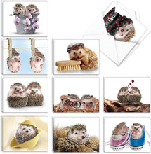 Load image into Gallery viewer, Cards From The Hedge — The Best Card Company — 20 Cute Kids Cards Boxed (4 x 5.12 Inch) — Assorted Blank Set (10 Designs, 2 Each)