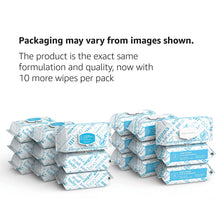 Load image into Gallery viewer, Amazon Elements Baby Wipes, Unscented, White 810 Count (90 Count Pack of 9)