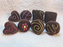 Load image into Gallery viewer, Hedgehog Toy Cage Buddy — Valentine's Day Chocolate Snuffles Duos Mint and More Fleece Candy Truffles