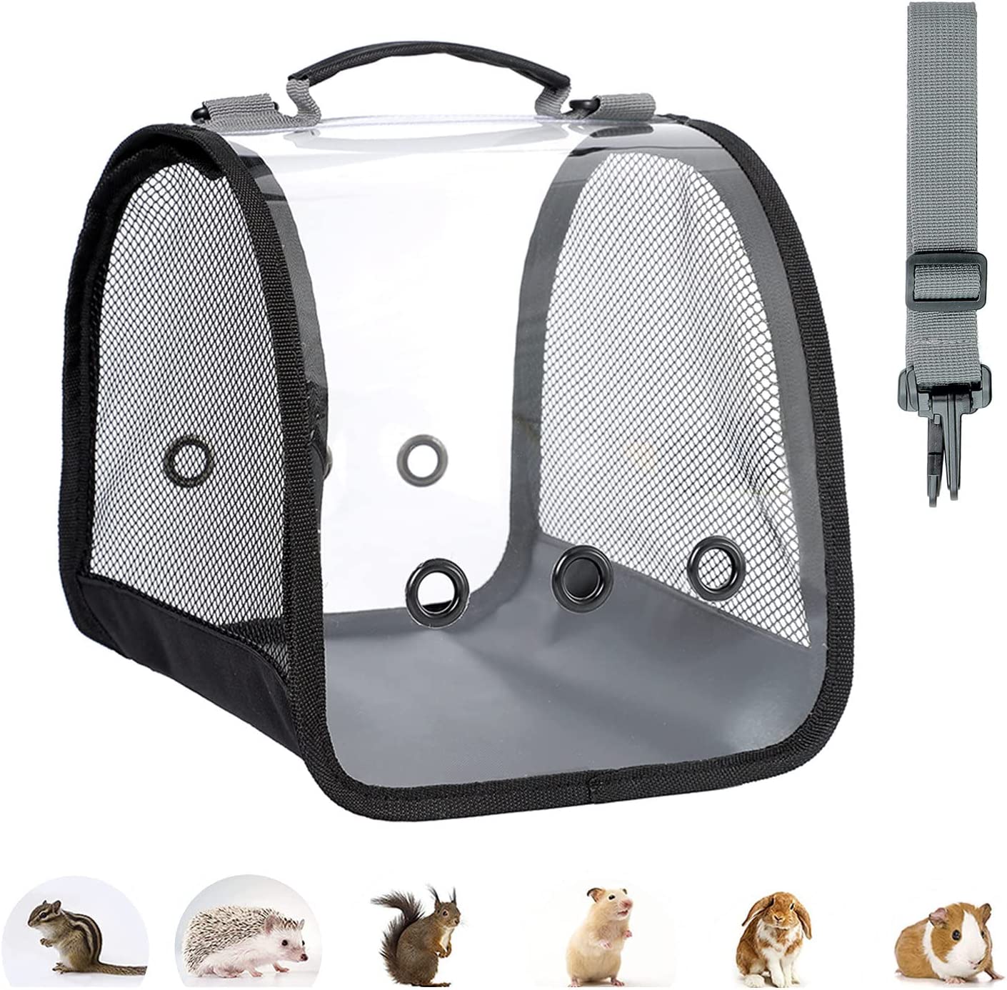 Hedgehog Carrier With Outdoor Breathable Mesh Window Self-Locking Zipper